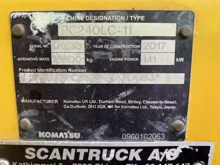 Beltegraver 2017 Komatsu PC240LC-11 (10)