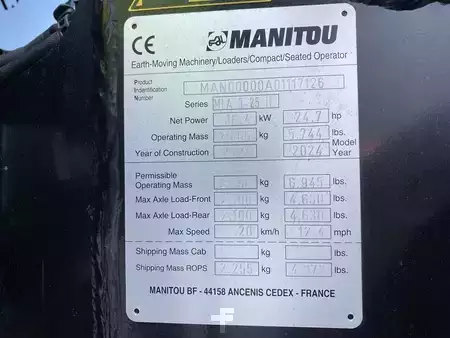 Hjullastare 2024 Manitou MLA 3-25H 4P (10)