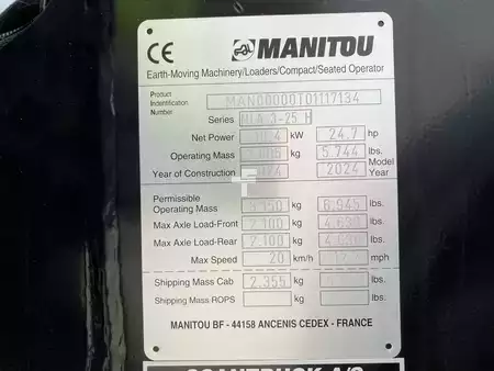 Hjullaster 2024 Manitou MLA 3-25H CAB (10)