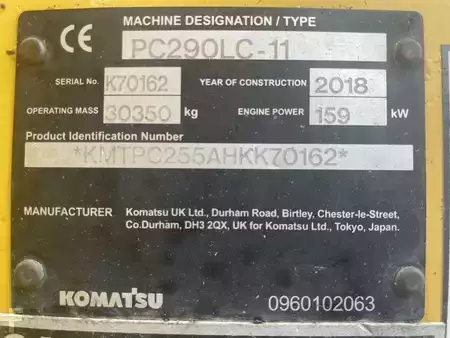 Beltegraver 2018 Komatsu PC290LC-11 (14)