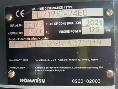 Bulldozers 2021 Komatsu D71PXI-24EO (12)