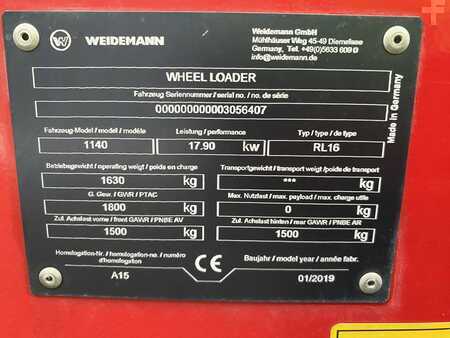 Cargadoras de ruedas 2019 Weidemann 1140 (10)