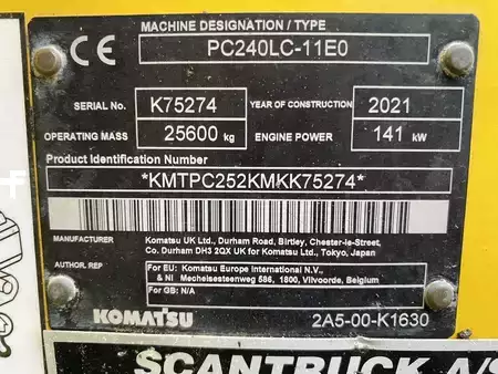 Beltegraver 2021 Komatsu PC240LC-11EO (10)