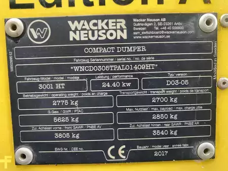 Dumpere 2017 Wacker Neuson 3001 (10)
