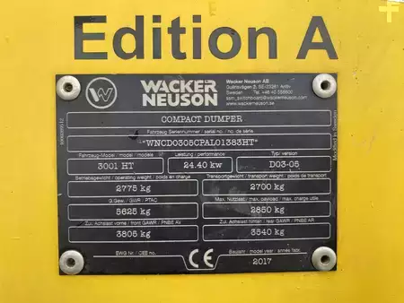 Dumpere 2017 Wacker Neuson 3001 (9)