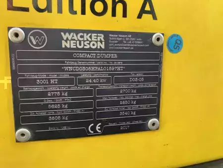 Dumpperit 2017 Wacker Neuson 3001 (9)
