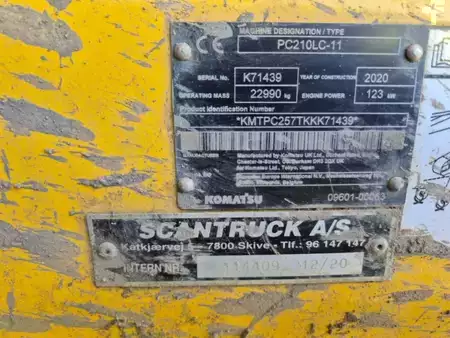 Hydraulic Excavators 2020 Komatsu PC210LC-11 (7)
