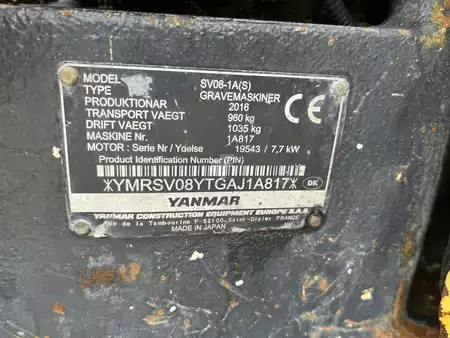 Minigraver 2017 Yanmar SV08-1A (10)