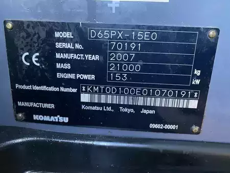 Pásové buldozery 2007 Komatsu D65PX-15 (10)