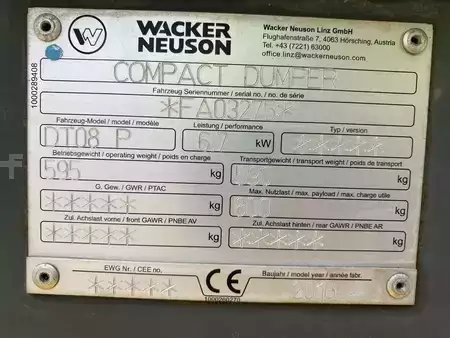 Dömper 2016 Wacker Neuson DT08 (10)