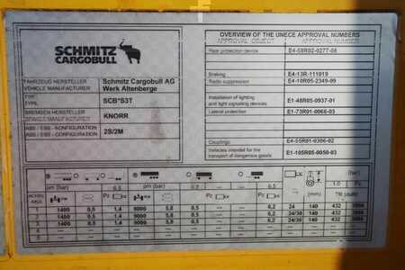 Anhänger 0 Schmitz Cargobull CARG SCB3ST CoC Documents, TuV Loading Certificate (5)