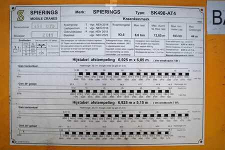 Obendrehkran 0 Spierings SK498-AT4 Dutch Registration, Valid inspection, *G (7)