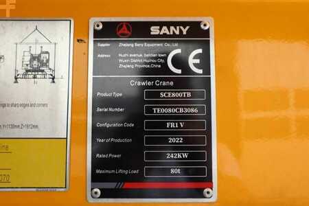 Sany SC800TB Valid inspection, *Guarantee! STAGE 5 ENGI