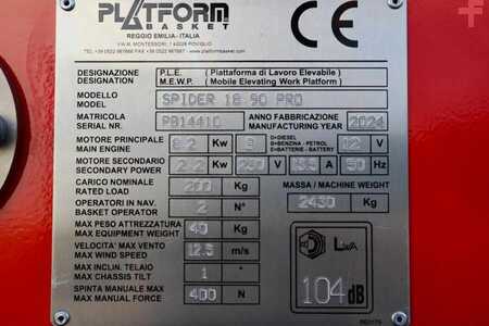 Altri 0 Platform Basket Spider 18.90 PRO CE Declaration, Valid inspection, (7)