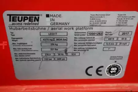 Muut 0 Teupen LEO 31T 230 V Electric Motor + Diesel, Rubber Trac (6)