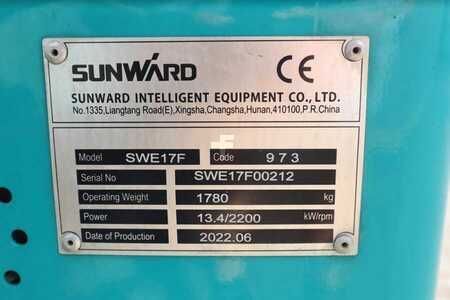 Minibagger 0 Sunward SWE17F CE certification, Diesel, Extendable Underc (6)