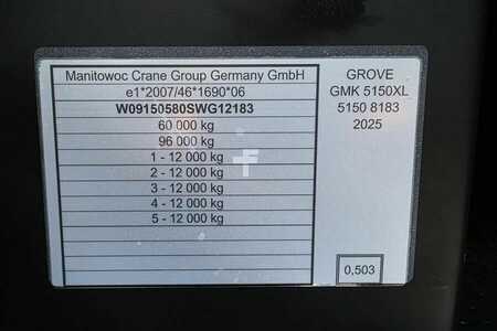 Miscelaneo 0 Grove GMK5150XL Available For Rent, Dutch Registration, (7)