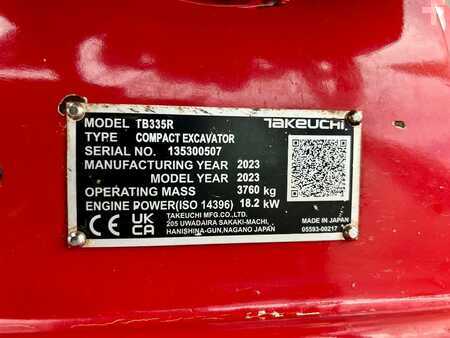Mini pelle 2023 Takeuchi TB 335R V3 (11)