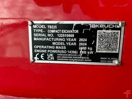 Minikaivinkoneet 2024 Takeuchi TB 225A V5 (15)