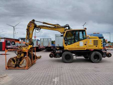 Hjulgraver 2017 Atlas 1604 ZW Koparka dwudrogowa railroad excavator (14)