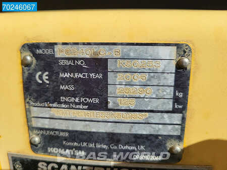 Escavatori cingolati 2006 Komatsu PC240 LC-8 (33)