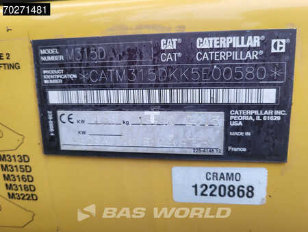 Wheel Excavators 2015 Caterpillar M315 D (37)