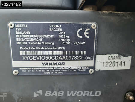 Mini kotrógép 2014 Yanmar VIO50-U (38)