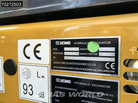 Mini kotrógép 2023 XCMG XE27 E FACTORY WARRANTY - KUBOTA ENGINE (30)