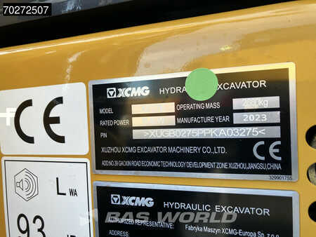 Mini excavators 2023 XCMG XE27 E 2 YEARS FACTORY WARRANTY - KUBOTA ENGINE (30)