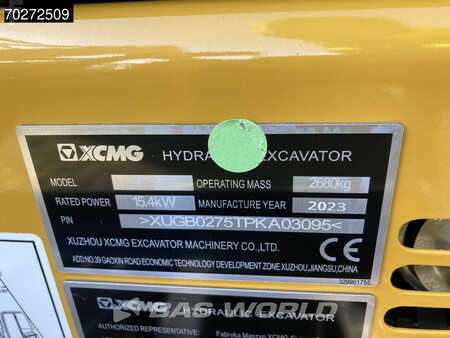 Mini excavators 2023 XCMG XE27 E 2 YEARS FACTORY WARRANTY - KUBOTA ENGINE (30)