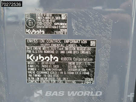 Mini-koparki 2023 XCMG XE27 E 2 YEARS FACTORY WARRANTY - KUBOTA ENGINE (28)