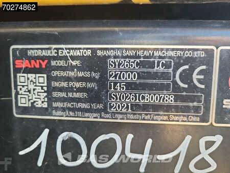 Kettenbagger 2021 Sany SY265 C LC CE / EPA CERTIFIED (38)