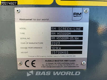 Ostatní 2023 RUBBLE MASTER HS5000 M Rubblemaster RM HS5000M Zeefinstallatie (34)