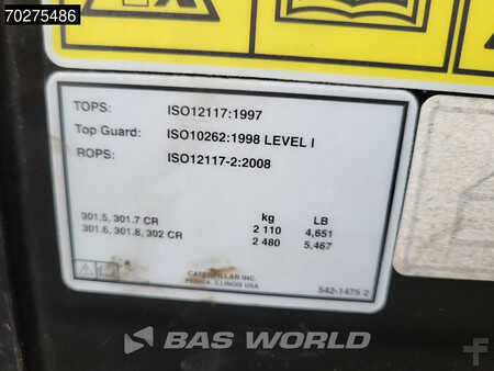 Minibagry 2023 Caterpillar 301.5 FACTORY WARRANTY (16)