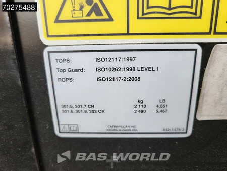 Minibagry 2023 Caterpillar 301.5 FACTORY WARRANTY (16)