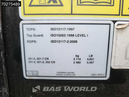 mini escavadeira 2023 Caterpillar 301.5 FACTORY WARRANTY (16)