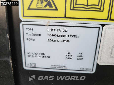 mini escavadeira 2023 Caterpillar 301.5 FACTORY WARRANTY (16)