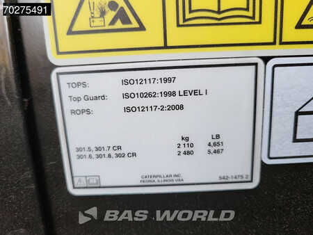mini escavadeira 2023 Caterpillar 301.5 FACTORY WARRANTY (16)