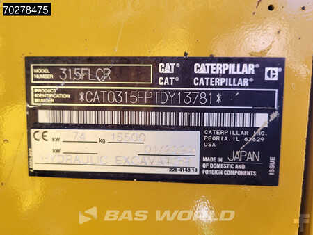 Hydraulic Excavators 2020 Caterpillar 315 FL CR (38)
