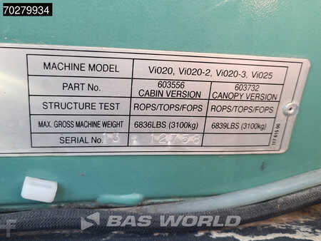 Mini kotrógép 2014 Yanmar VIO25-4 (32)