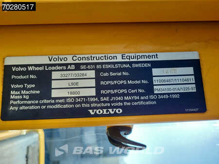 Carregadeira de rodas 2003 Volvo L90 E (39)