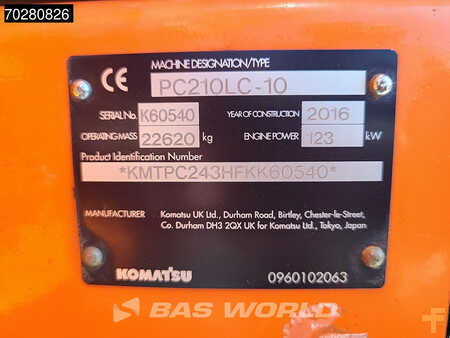 Korečková rýpadla 2016 Komatsu PC210 LC-10 (35)