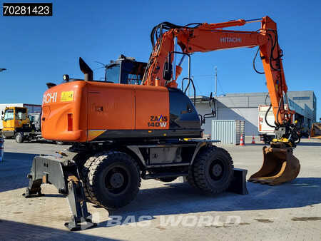 Koparki kołowe 2014 Hitachi ZX140W -5 OUTRIGGERS + BLADE (6)
