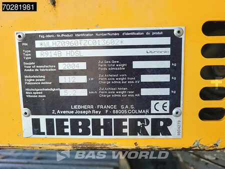 Escavatori cingolati 2004 Liebherr R914B HDSL (35)