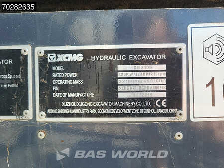 Beltegraver 2019 XCMG XE210 E XE210 OIL QUICK (39)
