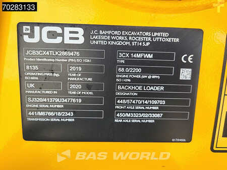 Rigid Backhoe Loader 2019 JCB 3CX TELESCOPIC STICK - 3 BUCKETS (37)