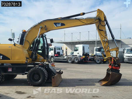 Escavadora de rodas 2007 Caterpillar M313 D OUTRIGGERS + BLADE (11)