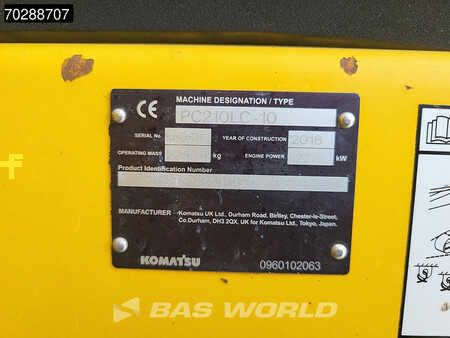 Escavadora de rastos 2016 Komatsu PC210LC-10 (40)