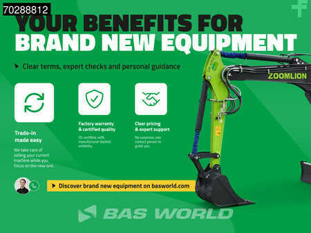 Minigrävare 2024 Zoomlion ZE35 GU FACTORY WARRANTY -KUBOTA ENGINE -A/C (33)