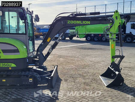 Zoomlion ZE35 GU FACTORY WARRANTY - CW/3 BUCKETS- CE CERTIFIED